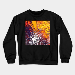 Acrylic Painting with Organic looking Textures - WelshDesignsTP001 Crewneck Sweatshirt